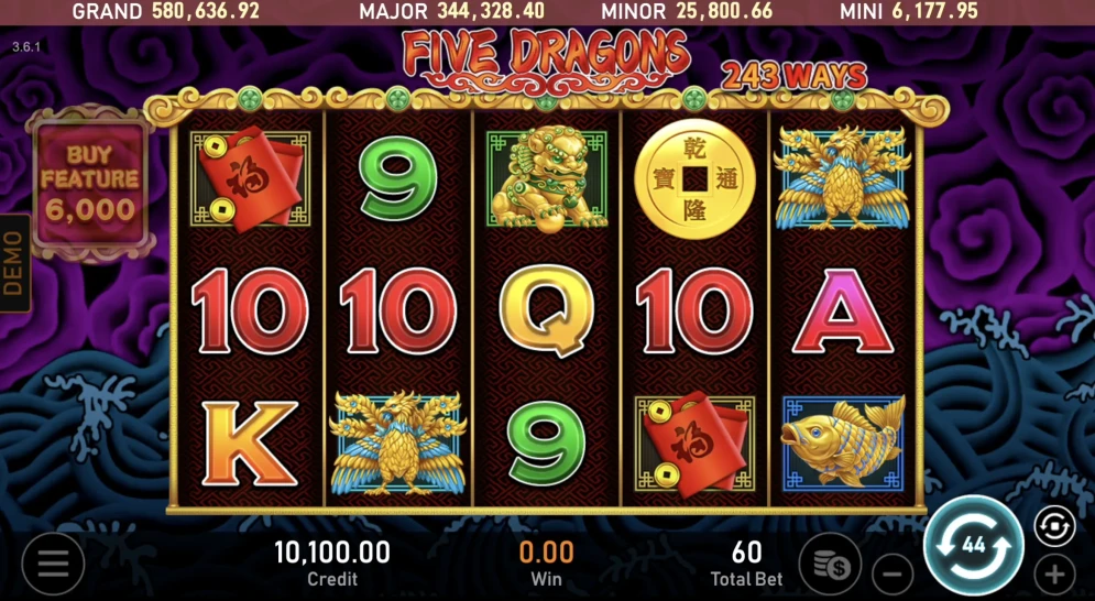 5 Dragons demo